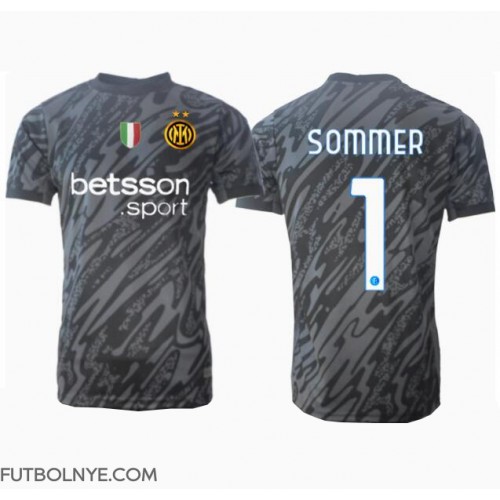 Camiseta Inter Milan Yann Sommer #1 Portero Tercera Equipación 2024-25 manga corta